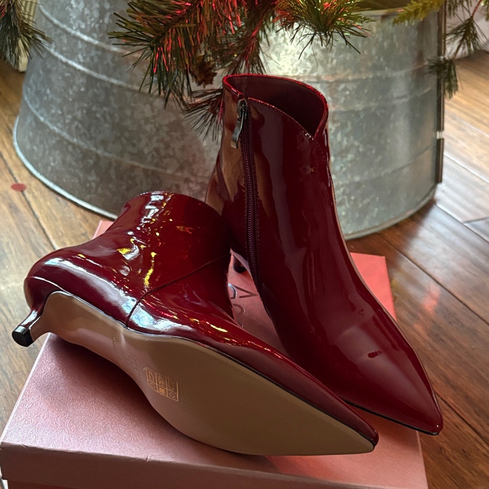 Red Ankle Boots